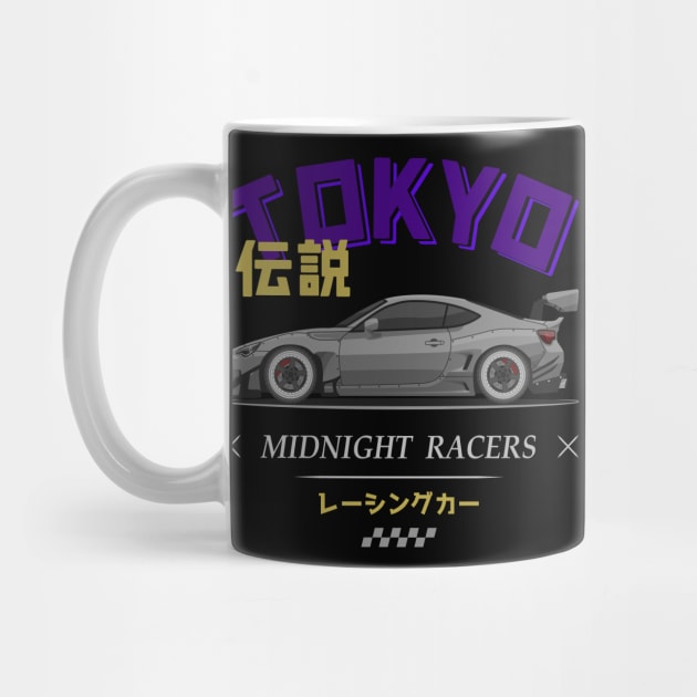 Midnight Racer Silver GT 86 JDM by GoldenTuners